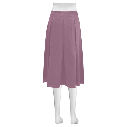 Grape Nectar Mnemosyne Women's Crepe Skirt (Model D16)