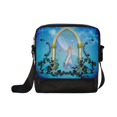 Dancing in the sky with roses Crossbody Nylon Bags (Model 1633)