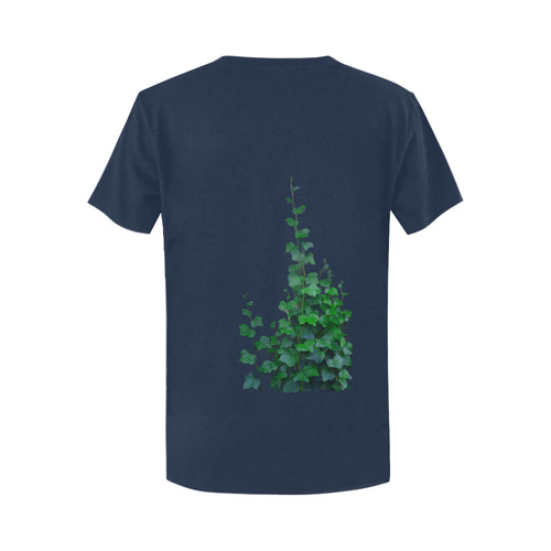 Watercolor Ivy - Vines Women's T-Shirt in USA Size (Two Sides Printing)