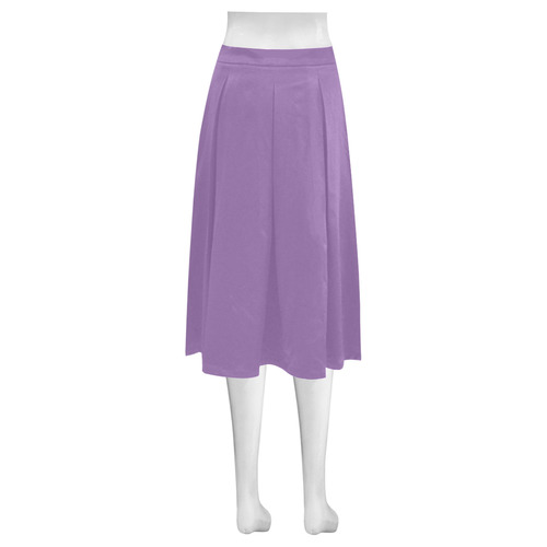 Amethyst Orchid Mnemosyne Women's Crepe Skirt (Model D16)