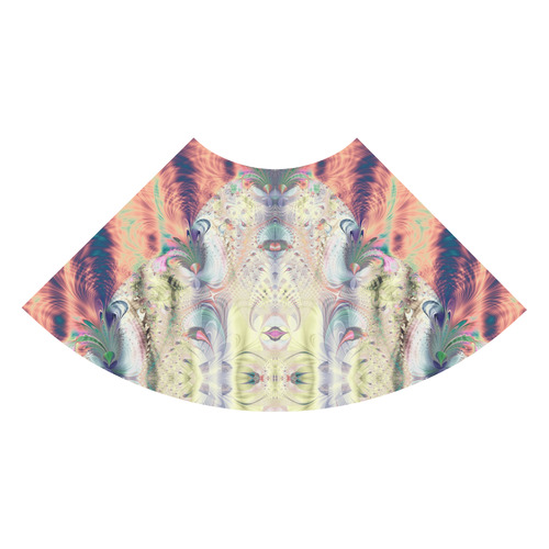 Copper Pastel Menagerie Fractal Abstract 3/4 Sleeve Sundress (D23)