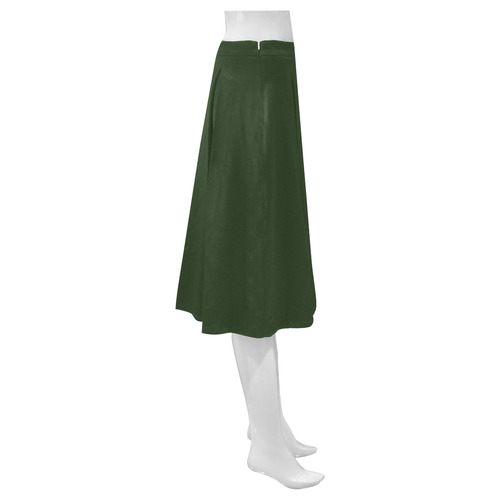 Seaweed Mnemosyne Women's Crepe Skirt (Model D16)