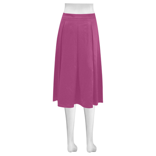 Watermelon Mnemosyne Women's Crepe Skirt (Model D16)