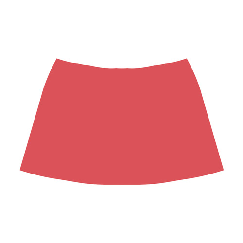 Poppy Red Mnemosyne Women's Crepe Skirt (Model D16)