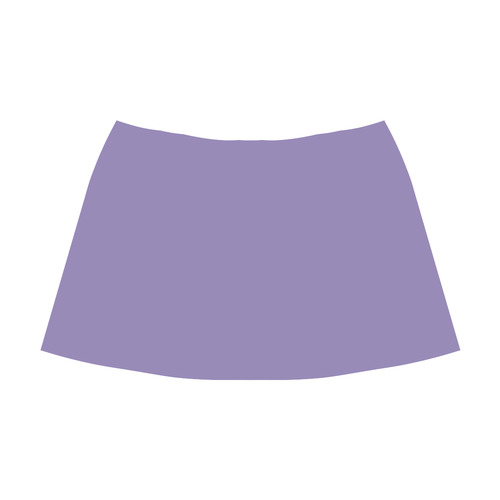 Paisley Purple Mnemosyne Women's Crepe Skirt (Model D16)