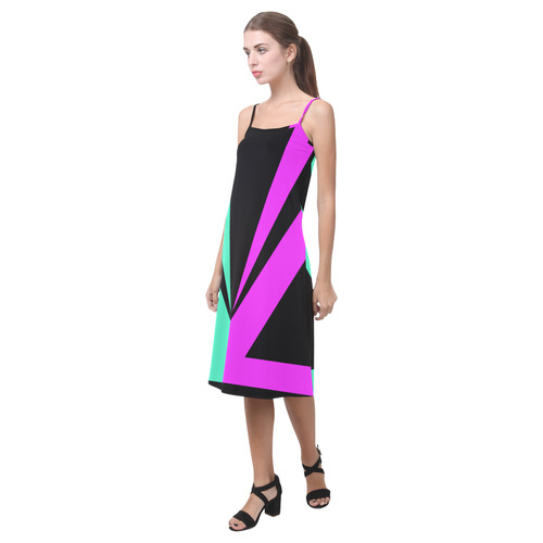 Only two Colors: Pink - Light Ocean Green Alcestis Slip Dress (Model D05)