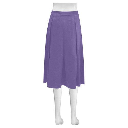 Ultra Violet Mnemosyne Women's Crepe Skirt (Model D16)