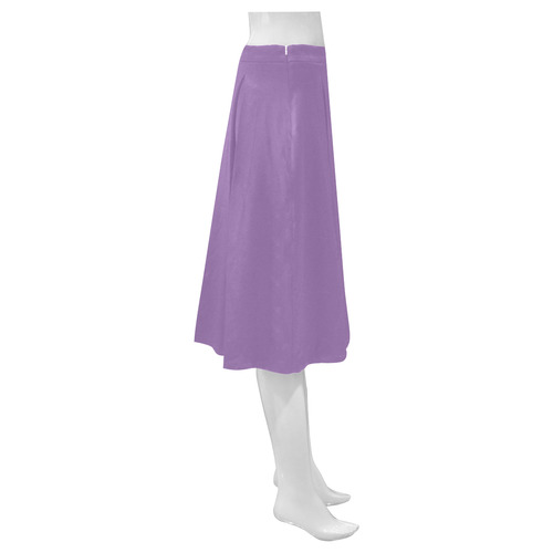 Amethyst Orchid Mnemosyne Women's Crepe Skirt (Model D16)