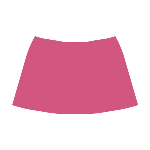 Raspberry Sorbet Mnemosyne Women's Crepe Skirt (Model D16)