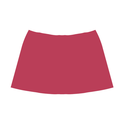 Lipstick Red Mnemosyne Women's Crepe Skirt (Model D16)