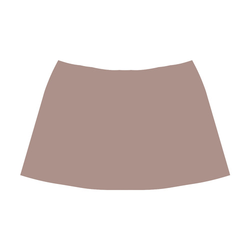 Desert Taupe Mnemosyne Women's Crepe Skirt (Model D16)