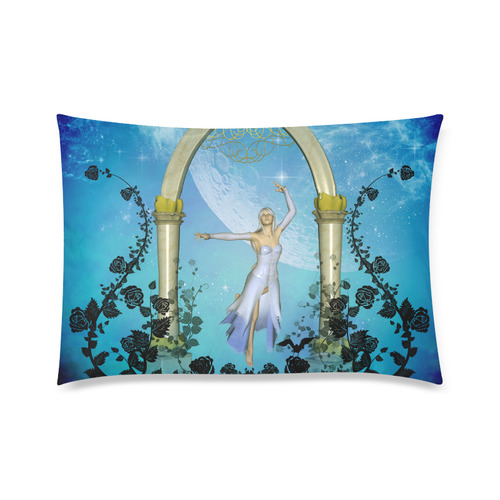 Dancing in the sky with roses Custom Zippered Pillow Case 20"x30" (one side)