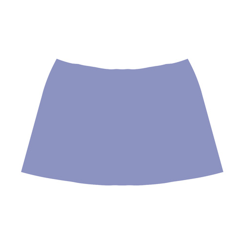 Deep Periwinkle Mnemosyne Women's Crepe Skirt (Model D16)