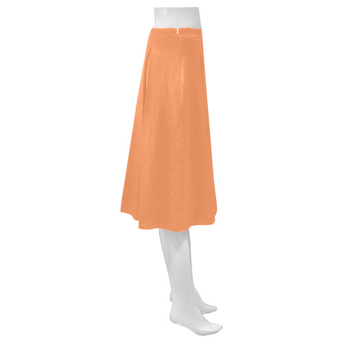 Tangerine Mnemosyne Women's Crepe Skirt (Model D16)