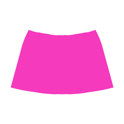 Shocking Pink Mnemosyne Women's Crepe Skirt (Model D16)