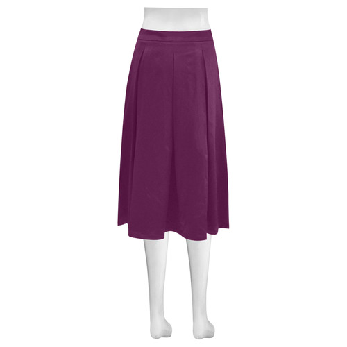 Blackberry Mnemosyne Women's Crepe Skirt (Model D16)