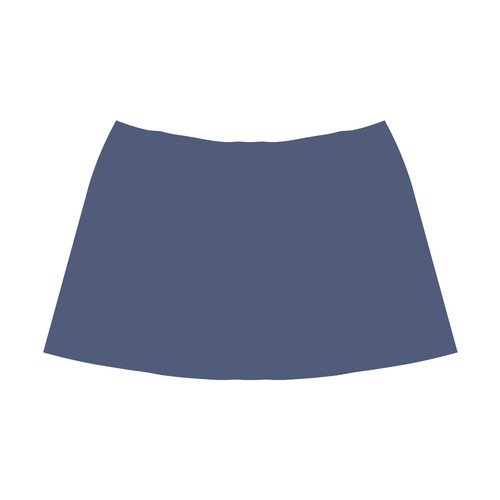 Twilight Blue Mnemosyne Women's Crepe Skirt (Model D16)