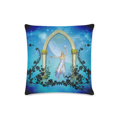 Dancing in the sky with roses Custom Zippered Pillow Case 16"x16"(Twin Sides)