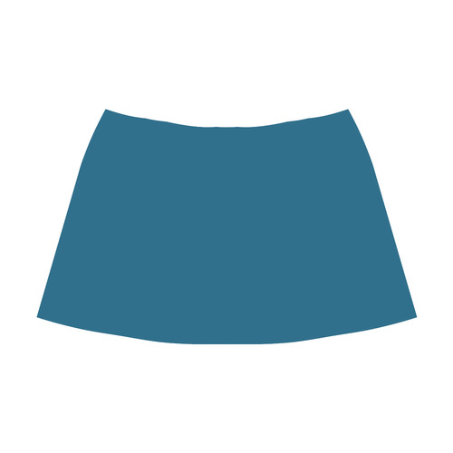 Blue Sapphire Mnemosyne Women's Crepe Skirt (Model D16)