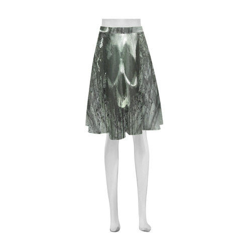 Awesome skull with bones and grunge Athena Women's Short Skirt (Model D15)