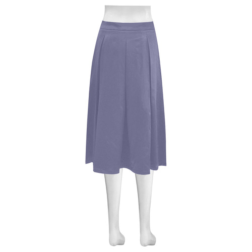 Twilight Purple Mnemosyne Women's Crepe Skirt (Model D16)