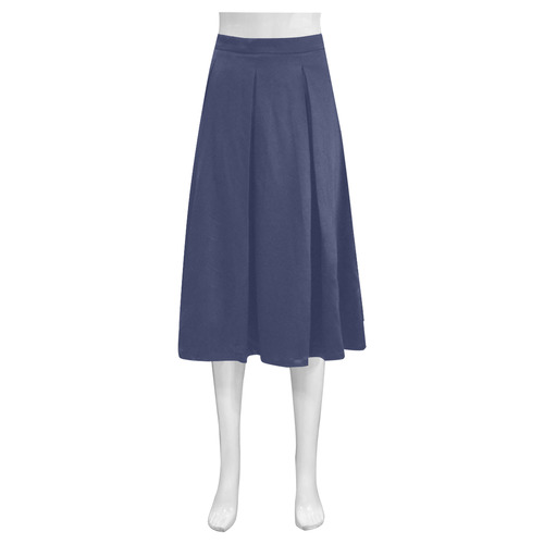 Blueberry Mnemosyne Women's Crepe Skirt (Model D16)