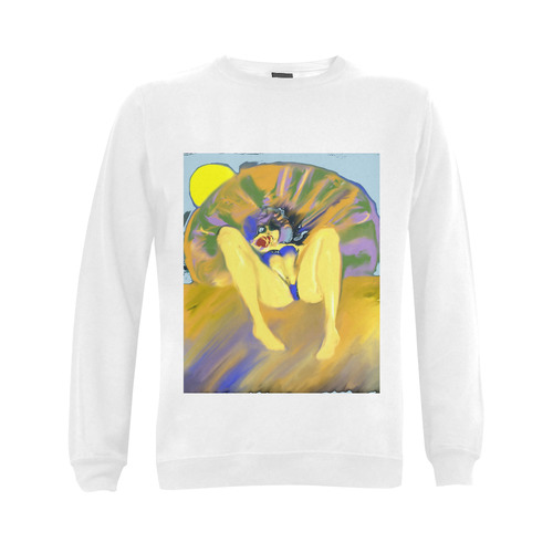 beachgirl Gildan Crewneck Sweatshirt(NEW) (Model H01)