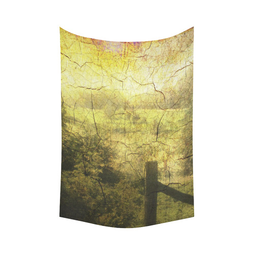 Vintage Landscape 04 Cotton Linen Wall Tapestry 60"x 90"