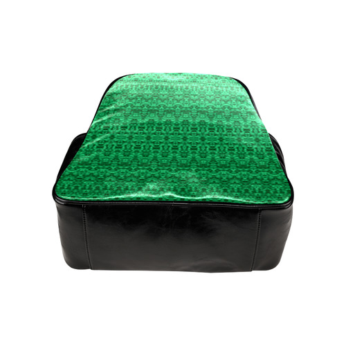 Faded Green Abstract Damask Boho Multi-Pockets Backpack (Model 1636)