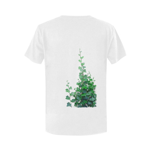 Watercolor Ivy - Vines Women's T-Shirt in USA Size (Two Sides Printing)
