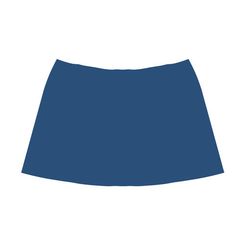 Cool Black Mnemosyne Women's Crepe Skirt (Model D16)