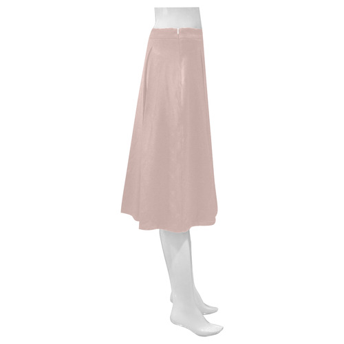 Rose Smoke Mnemosyne Women's Crepe Skirt (Model D16)