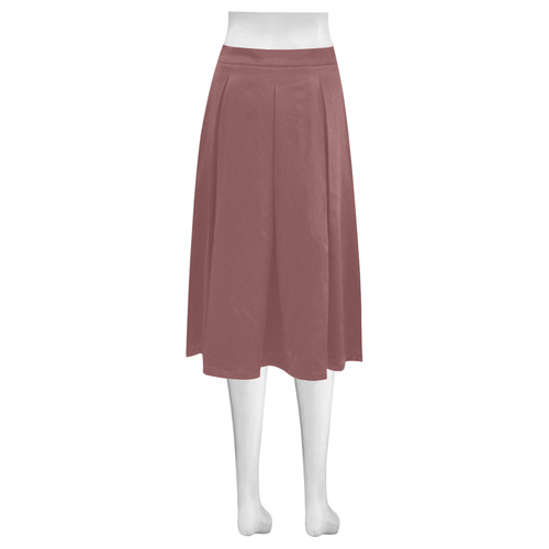 Apple Butter Mnemosyne Women's Crepe Skirt (Model D16)