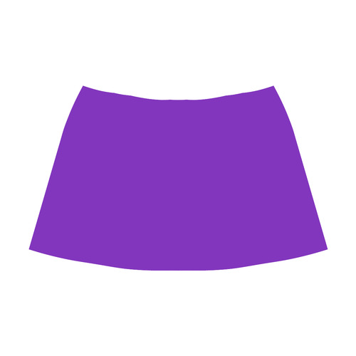 Purple Mnemosyne Women's Crepe Skirt (Model D16)