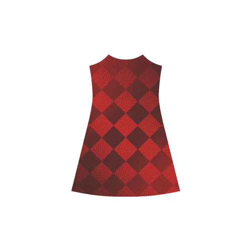 Christmas Red Square Alcestis Slip Dress (Model D05)