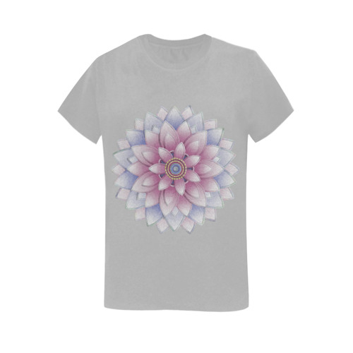 ornament pink, blue Women's T-Shirt in USA Size (Two Sides Printing)