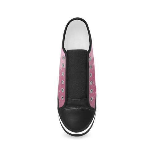 LILAC SURPISE Women's Canvas Zipper Shoes/Large Size (Model 001)