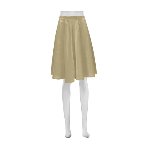 Khaki Athena Women's Short Skirt (Model D15)