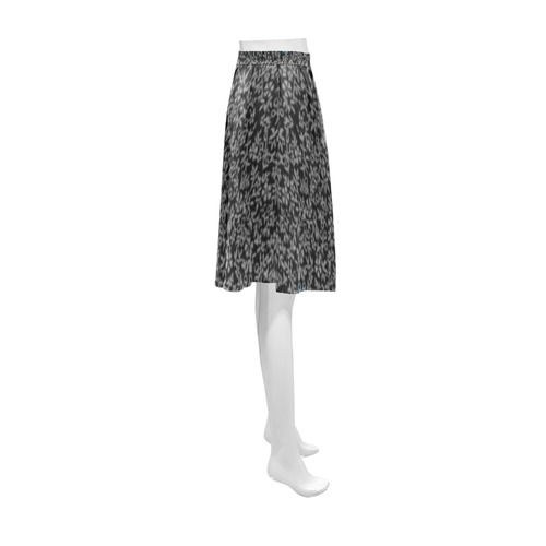 Vintage Floral Black Athena Women's Short Skirt (Model D15)