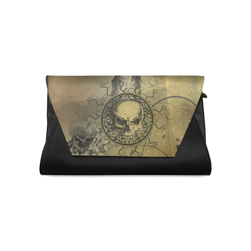 Amazing skull with skeletons Clutch Bag (Model 1630)