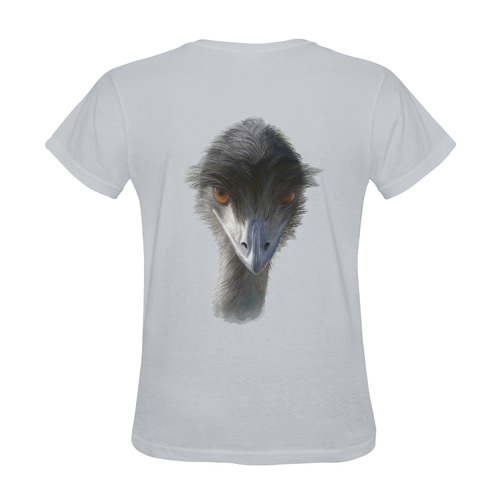 Skeptical Emu - watercolors Sunny Women's T-shirt (Model T05)