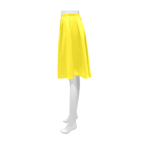 Blazing Yellow Athena Women's Short Skirt (Model D15)