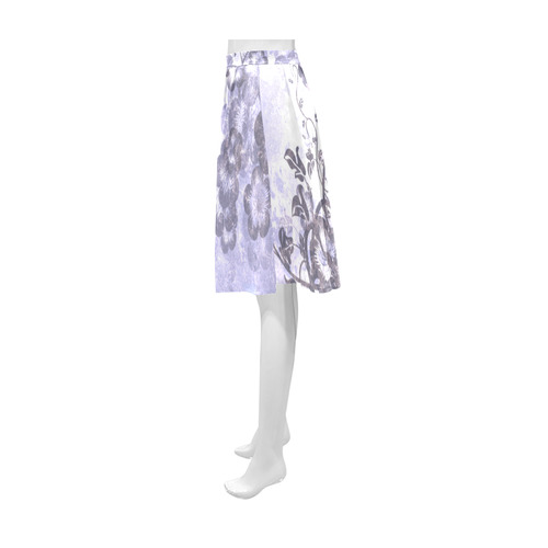 Wonderful flowers in soft purple colors Athena Women's Short Skirt (Model D15)