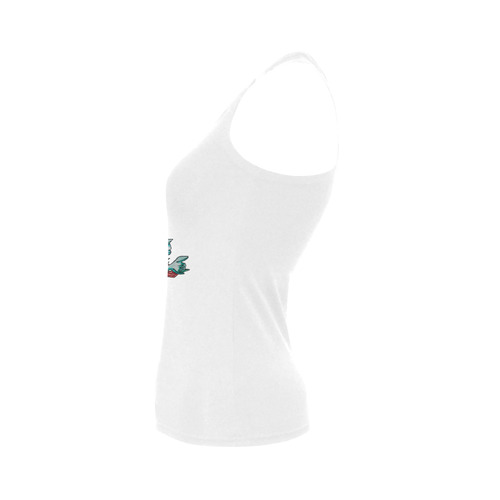 only fish Women's Shoulder-Free Tank Top (Model T35)