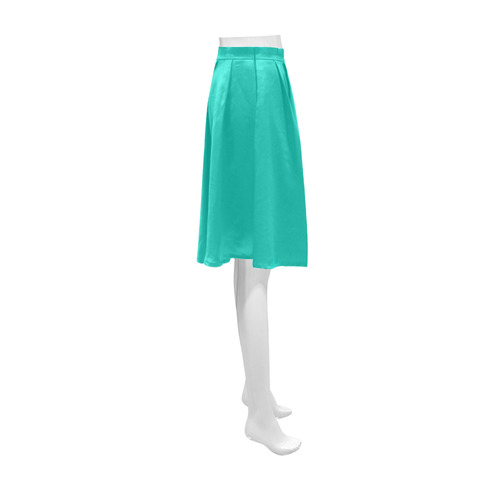 Pool Green Athena Women's Short Skirt (Model D15)