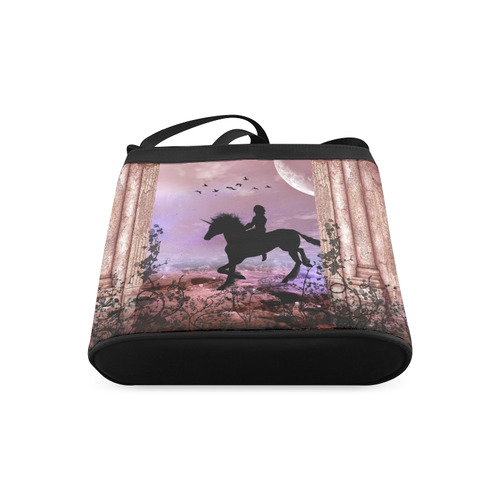 The unicorn with fairy Crossbody Bags (Model 1613)
