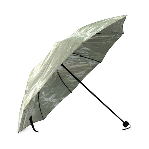 crumpled foil silver Foldable Umbrella (Model U01)
