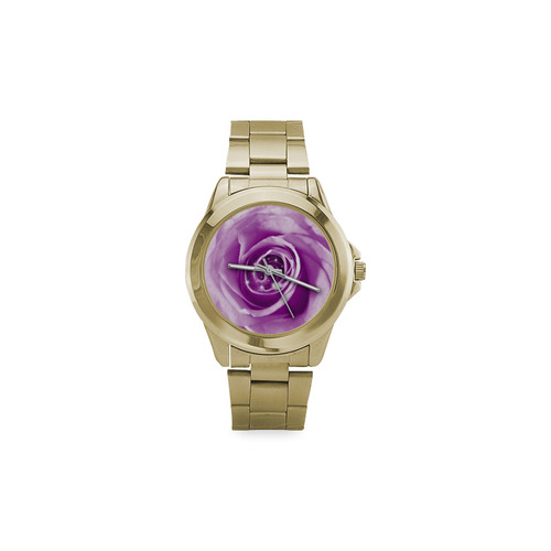 trendy bling on rose,lilac Custom Gilt Watch(Model 101)