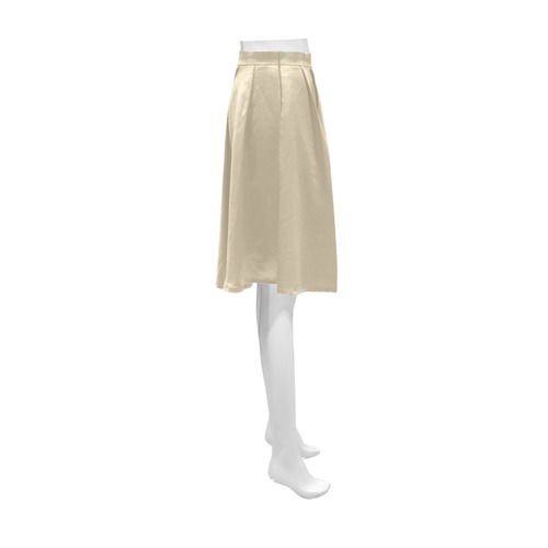 Pale Khaki Athena Women's Short Skirt (Model D15)