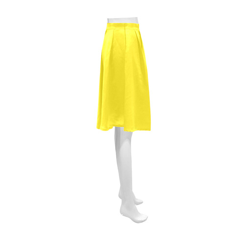 Blazing Yellow Athena Women's Short Skirt (Model D15)